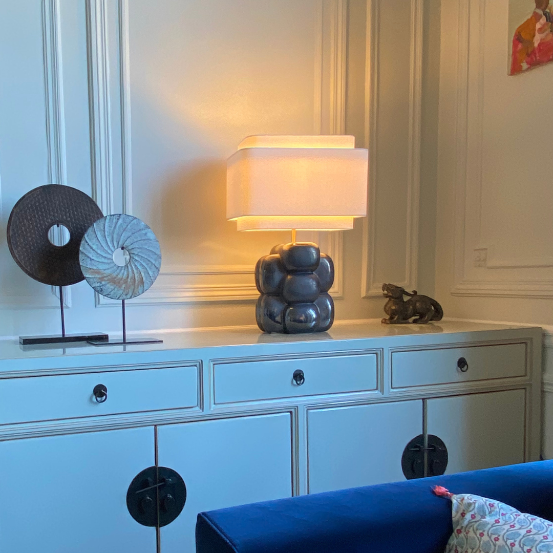 Lampe Nebula - Gris réactif