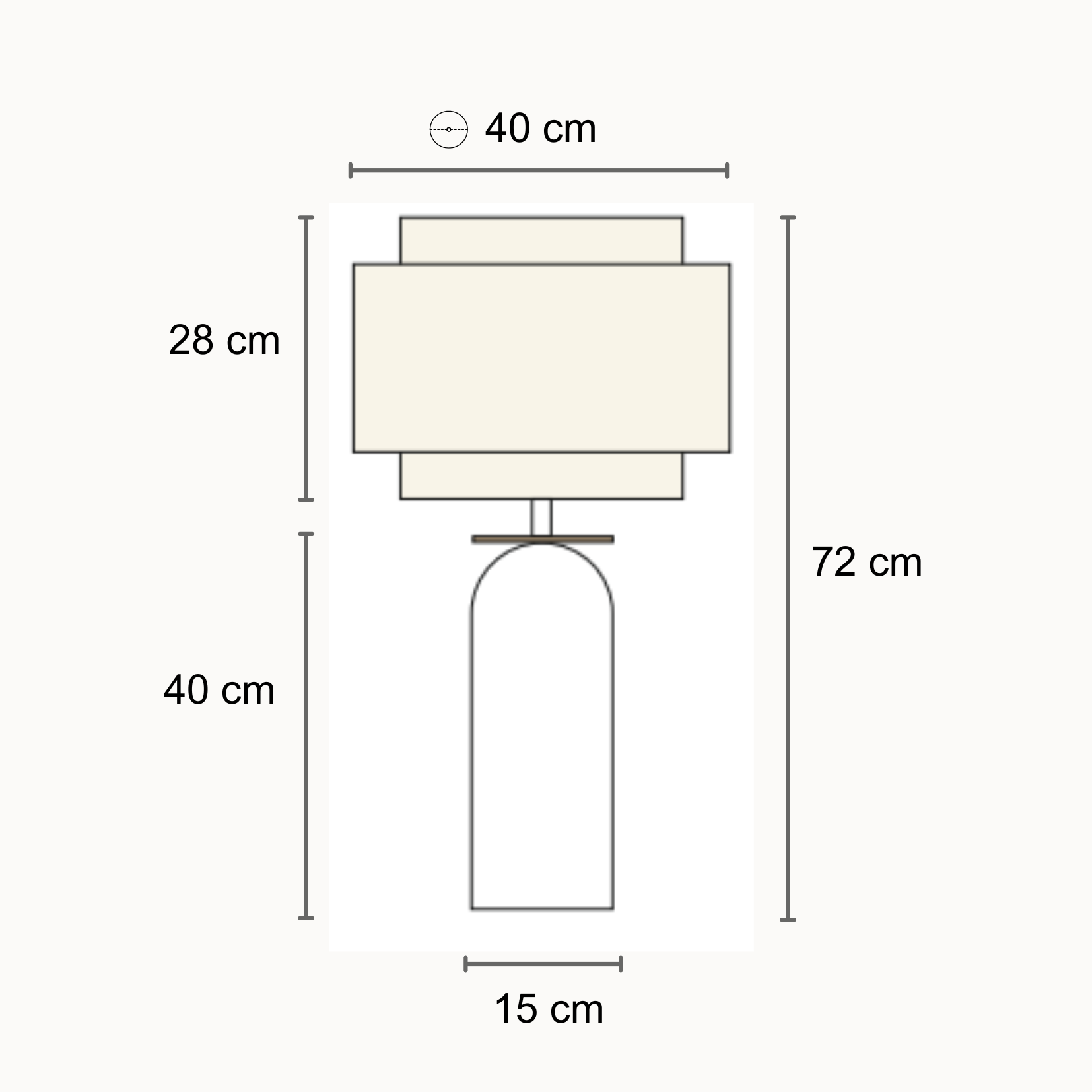 Lampe Nautilus - Gris