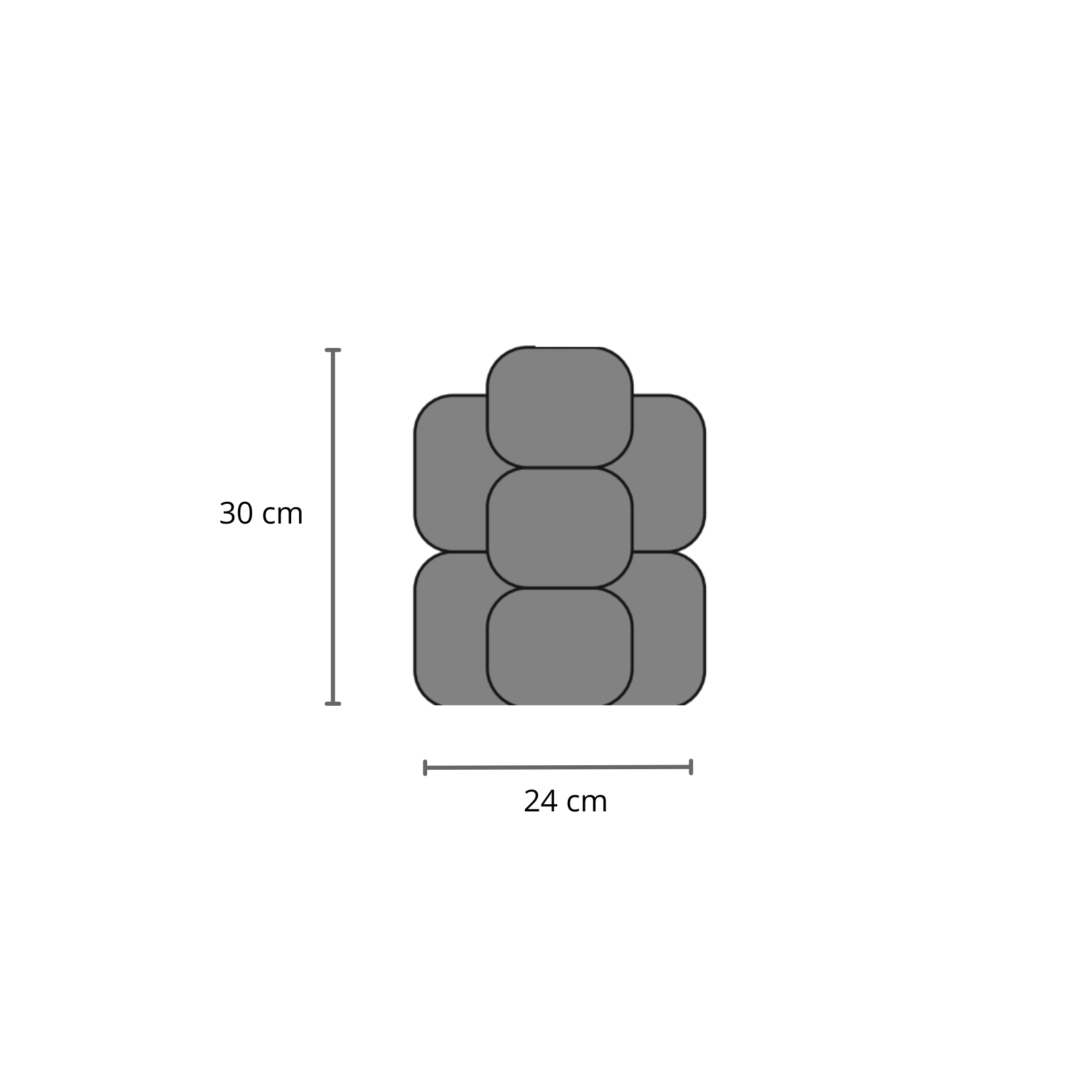 Vase Nebula - Blanc cassé