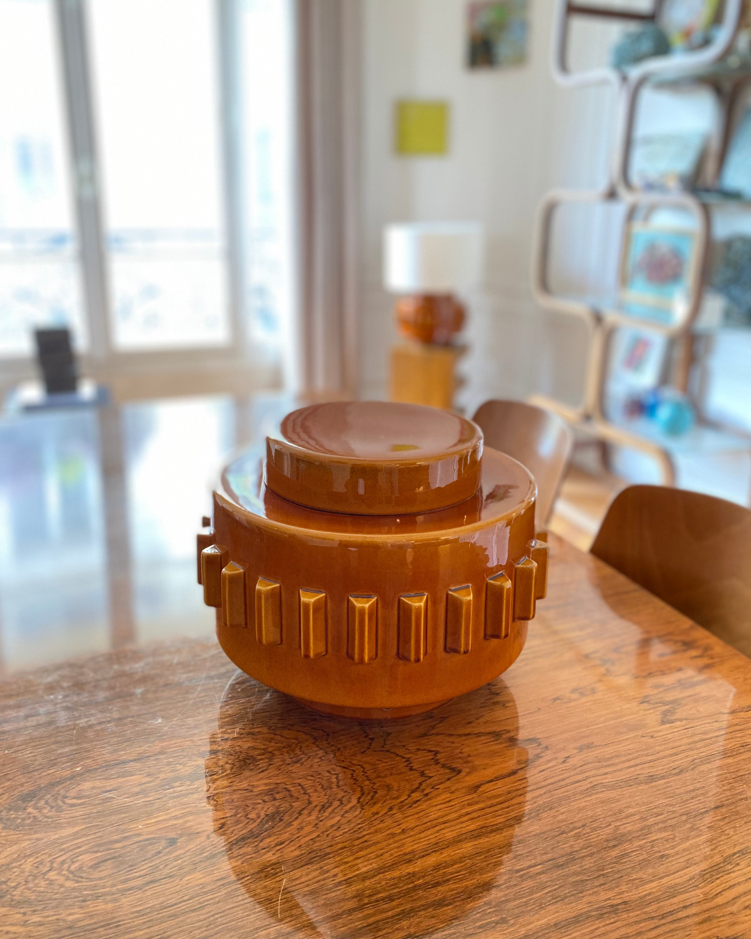 Criptana vase/box - Caramel