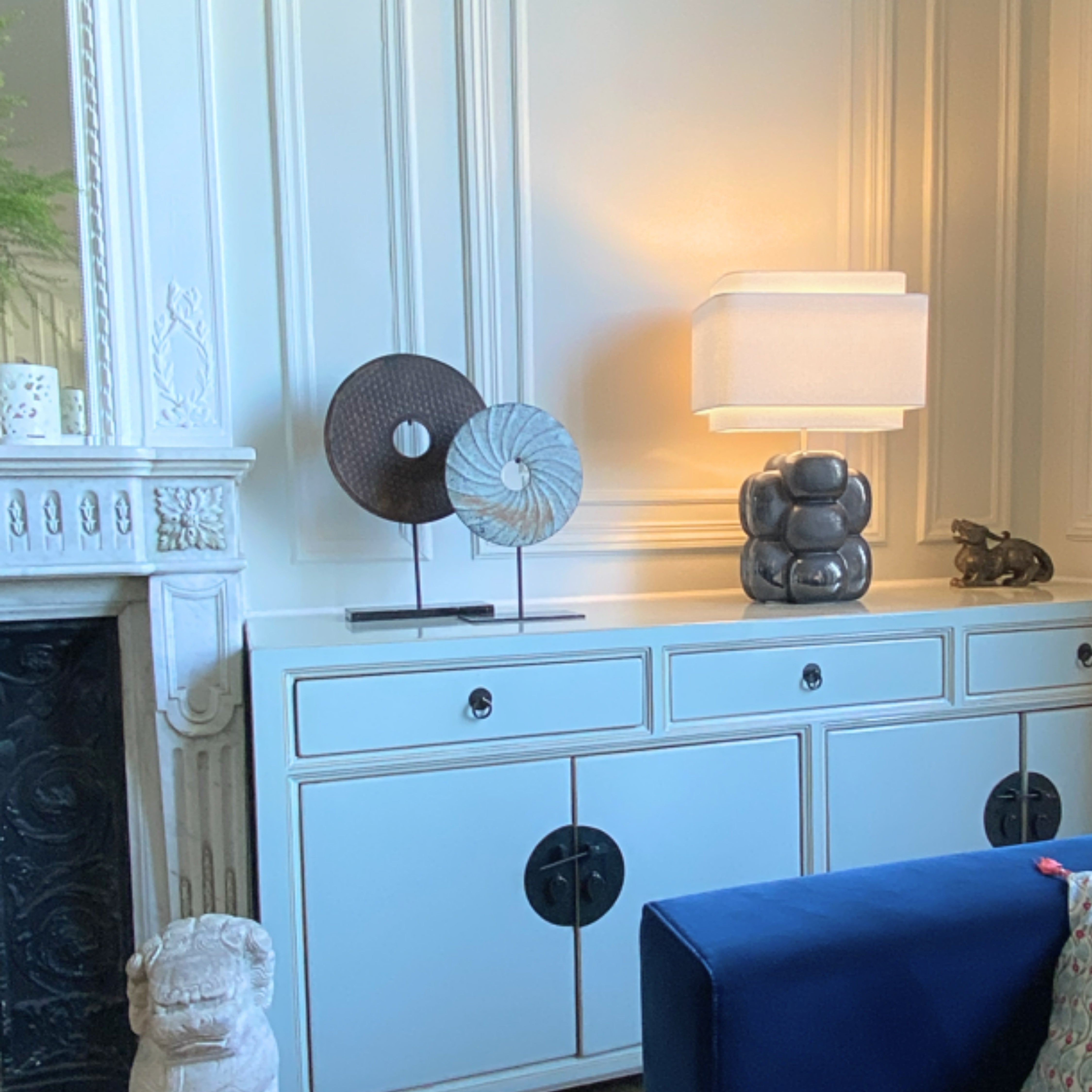 Lampe Nebula - Gris réactif