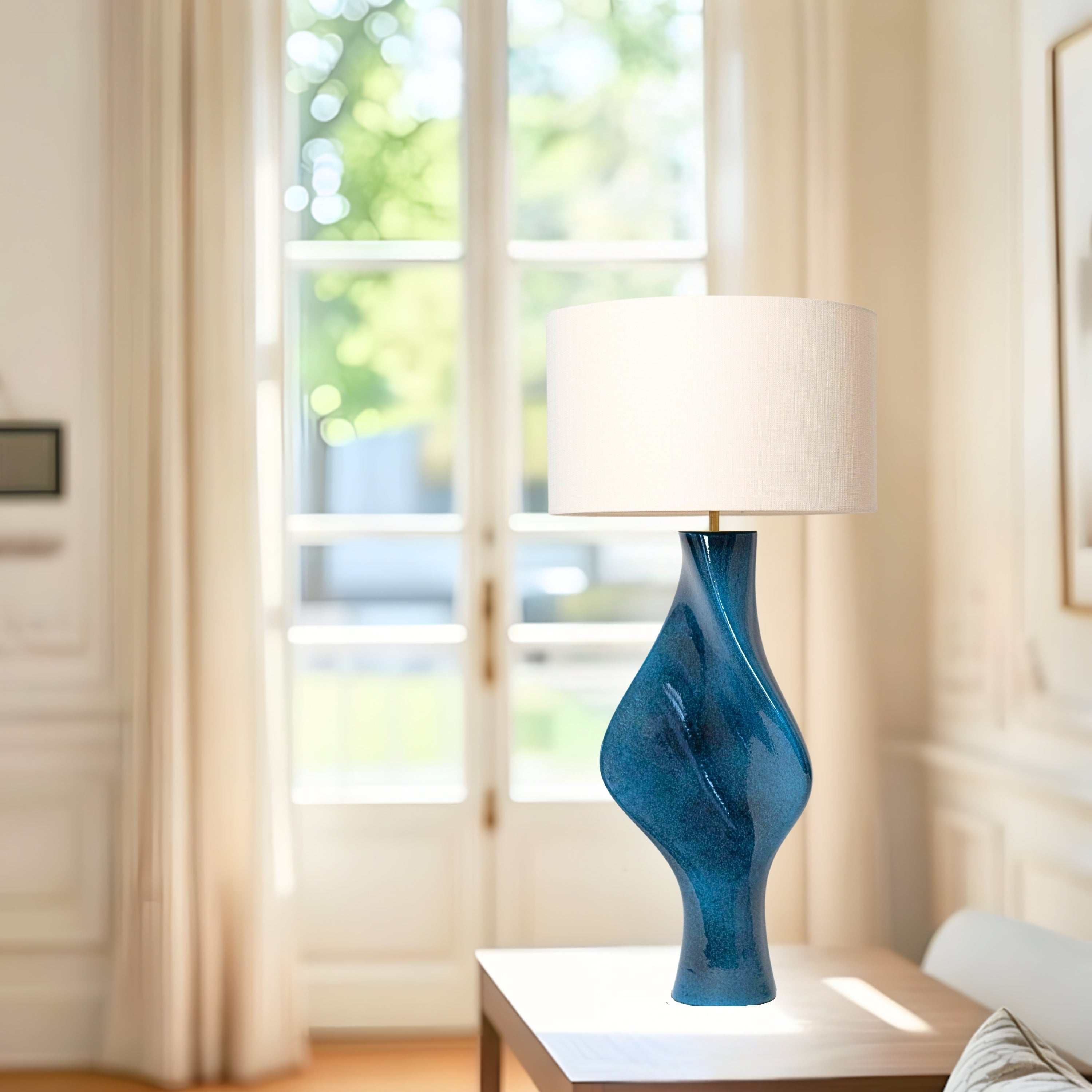 lampe de table adagio bleue