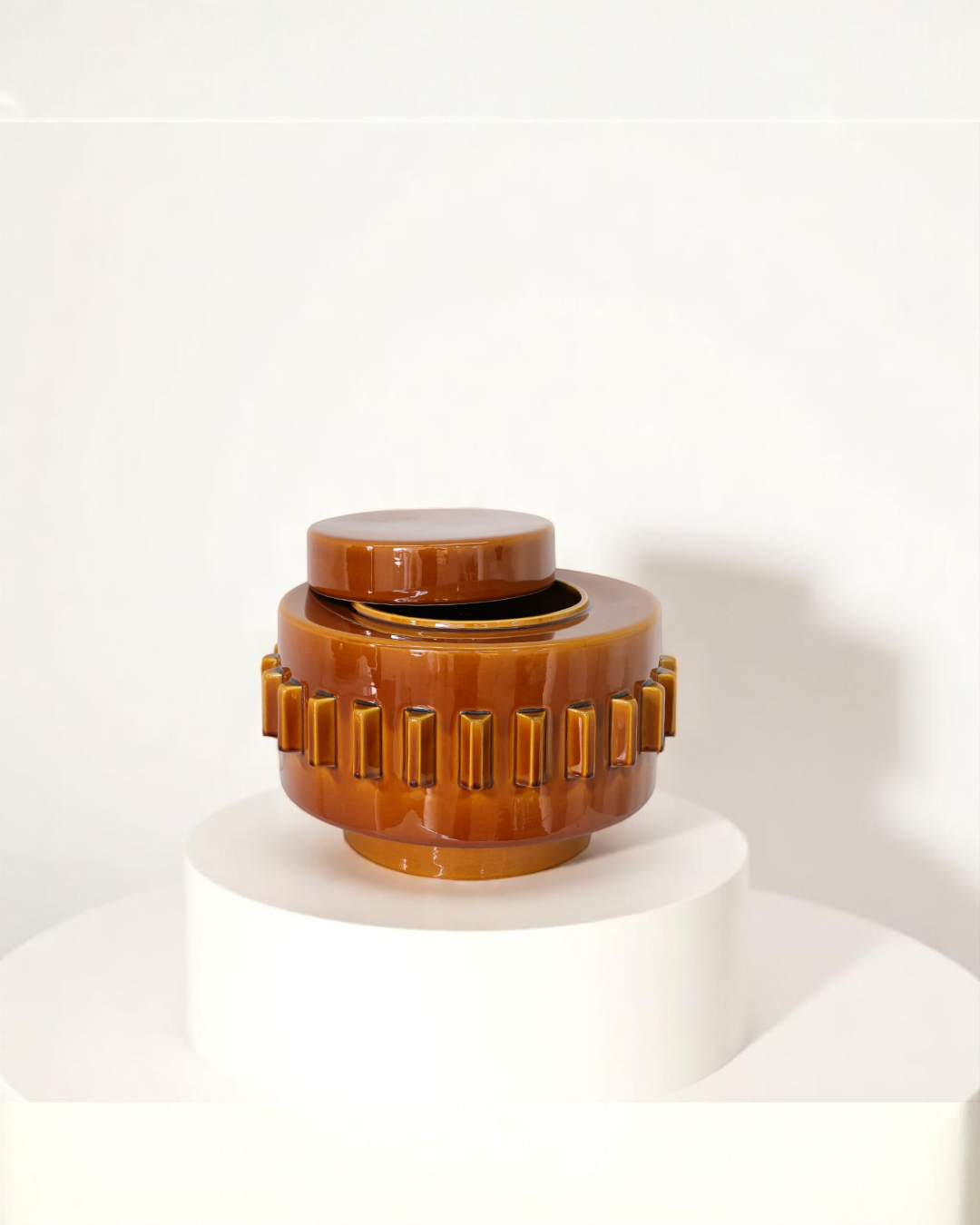Criptana vase/box - Caramel