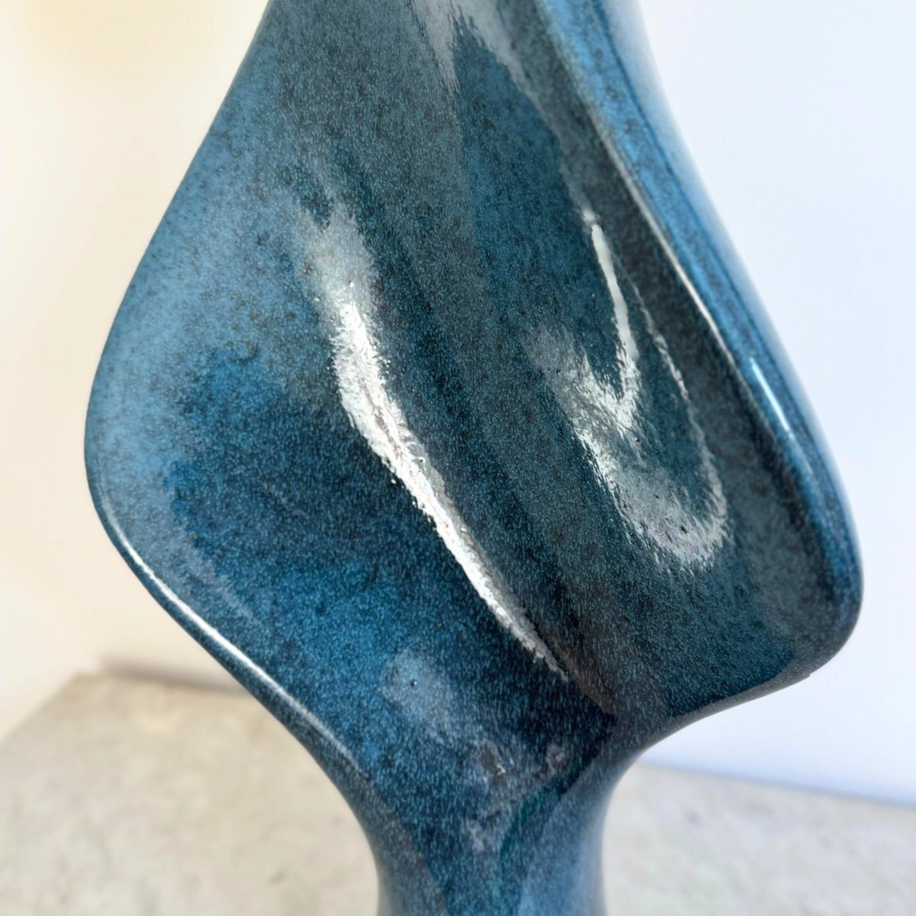 Lampe de table bleu réactif