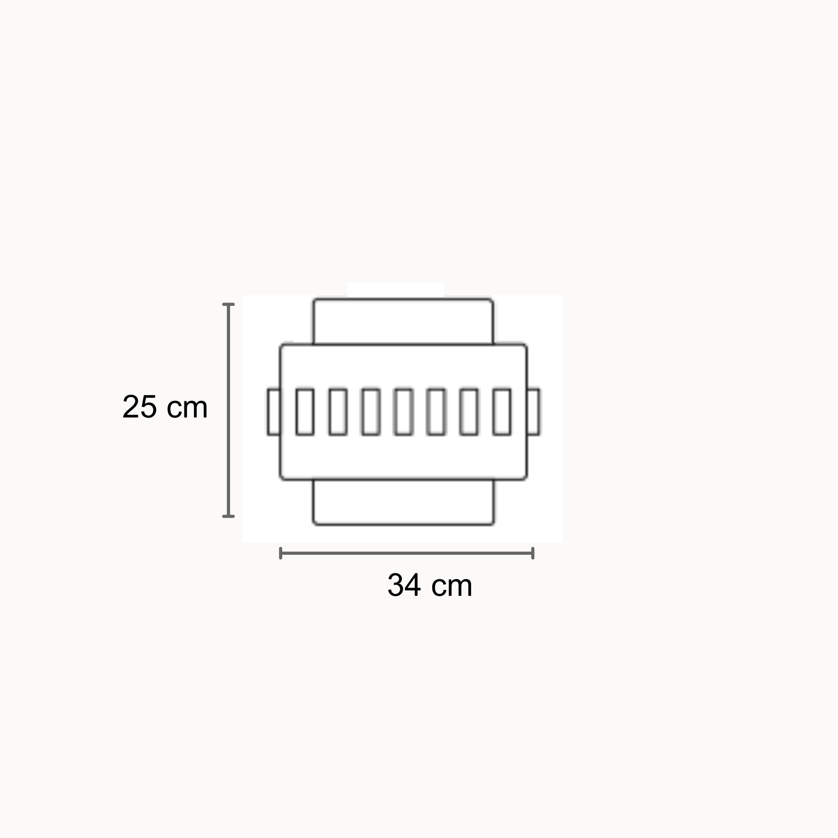Vase/ boite Criptana - Gris