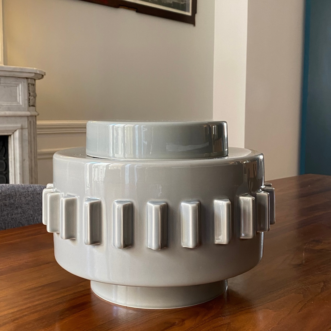 Vase/ boite Criptana - Gris