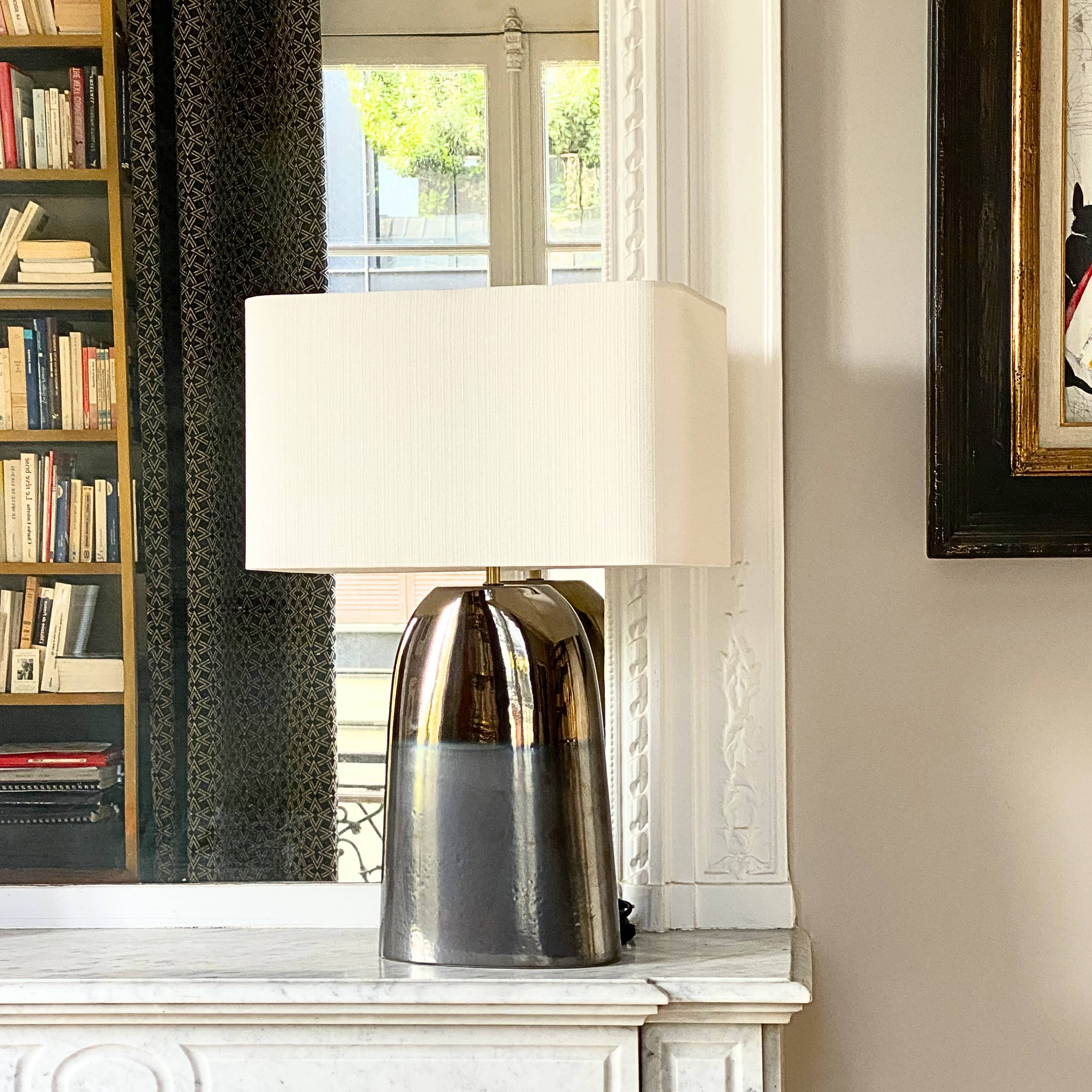 Vesuvia lamp - copper and gray