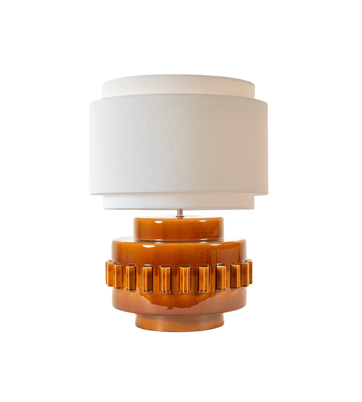 Lampe Criptana - Caramel – Grande lampe de table en céramique artisanale | Archibalda