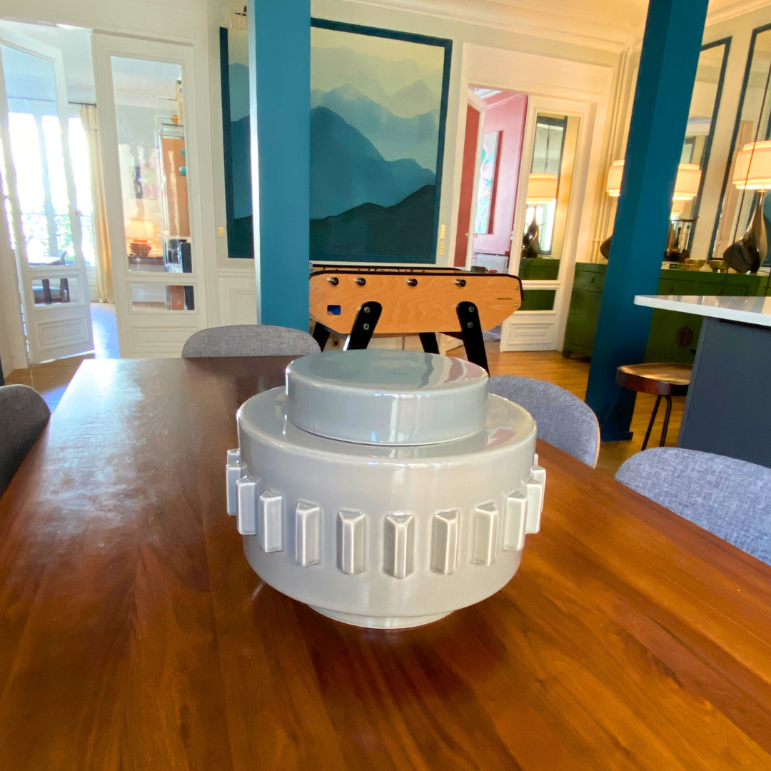 Vase/ boite Criptana - Gris